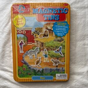 Magnetic Tins Zoo Play Set - Yellow